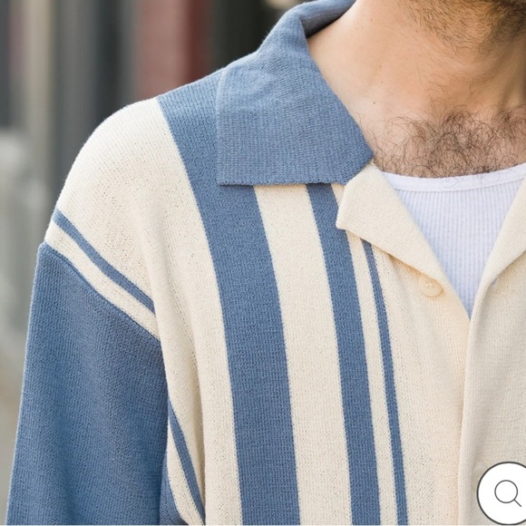 Document
Intarsia Knitting Stripe Sweater in Blue - Picture 4 of 8